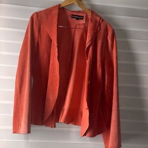 Monterey Bay Pink Blazer with Elegant Draped Lapel